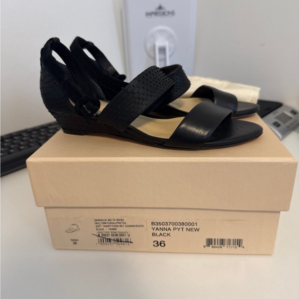 Alexandre Birman Black Yanna PYT Sandals - Size Italian 36